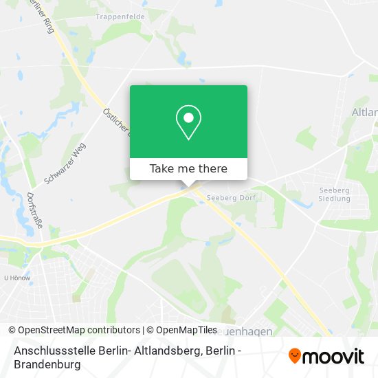 Карта Anschlussstelle Berlin- Altlandsberg