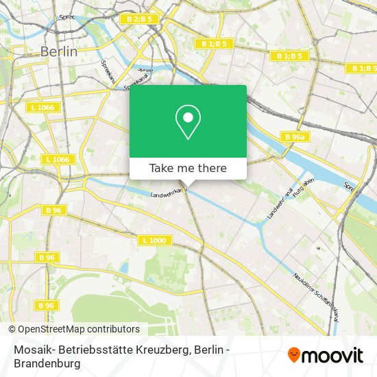 Карта Mosaik- Betriebsstätte Kreuzberg