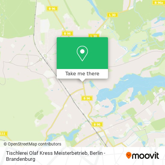 Tischlerei Olaf Kress Meisterbetrieb map