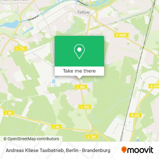 Карта Andreas Kliese Taxibetrieb