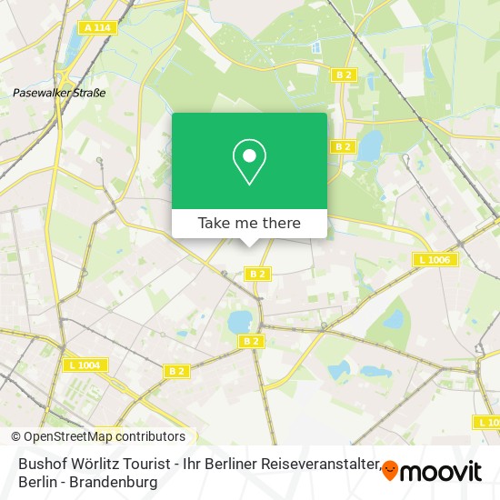 Bushof Wörlitz Tourist - Ihr Berliner Reiseveranstalter map