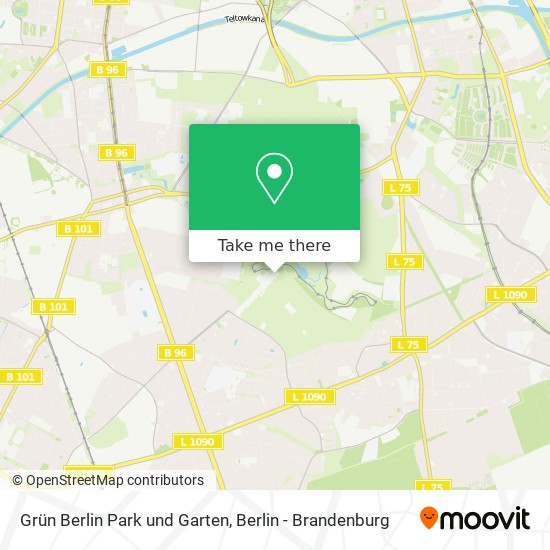 Grün Berlin Park und Garten map