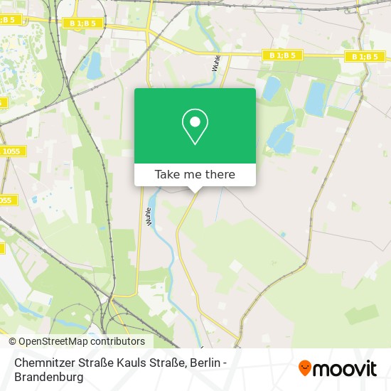 Карта Chemnitzer Straße Kauls Straße