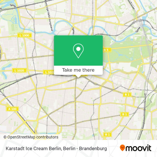 Karstadt Ice Cream Berlin map