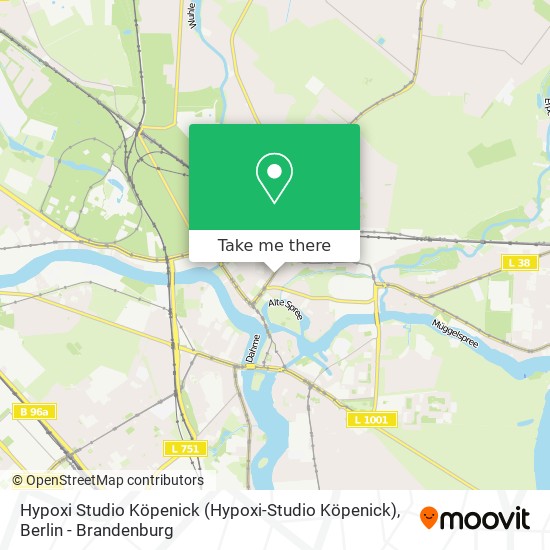 Hypoxi Studio Köpenick map