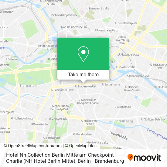 Hotel Nh Collection Berlin Mitte am Checkpoint Charlie (NH Hotel Berlin Mitte) map