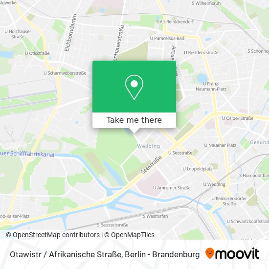 Otawistr / Afrikanische Straße map