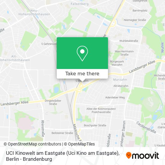 Карта UCI Kinowelt am Eastgate (Uci Kino am Eastgate)