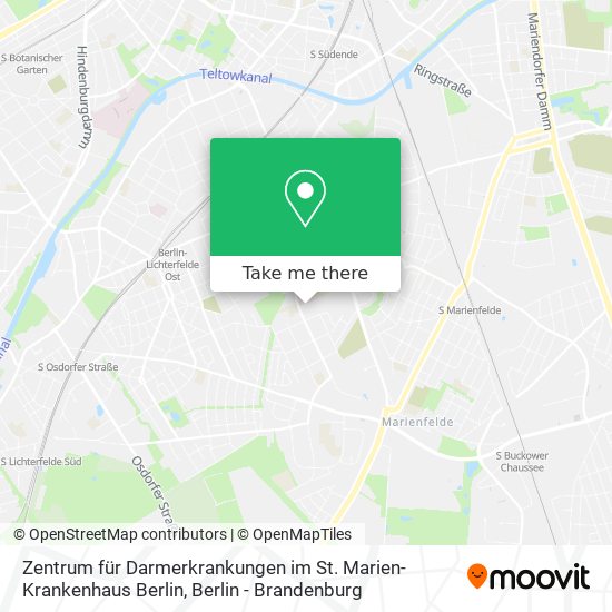 Zentrum für Darmerkrankungen im St. Marien- Krankenhaus Berlin map
