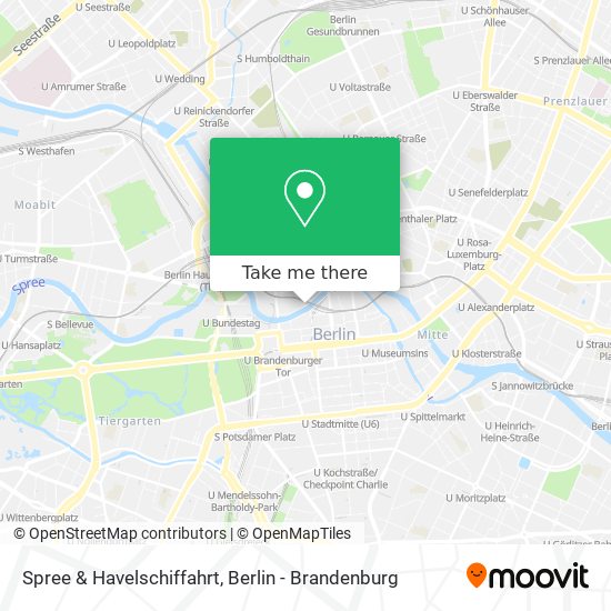 Карта Spree & Havelschiffahrt