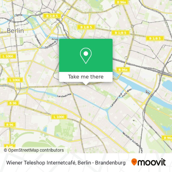 Карта Wiener Teleshop Internetcafé