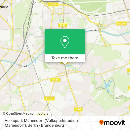 Карта Volkspark Mariendorf (Volksparkstadion Mariendorf)