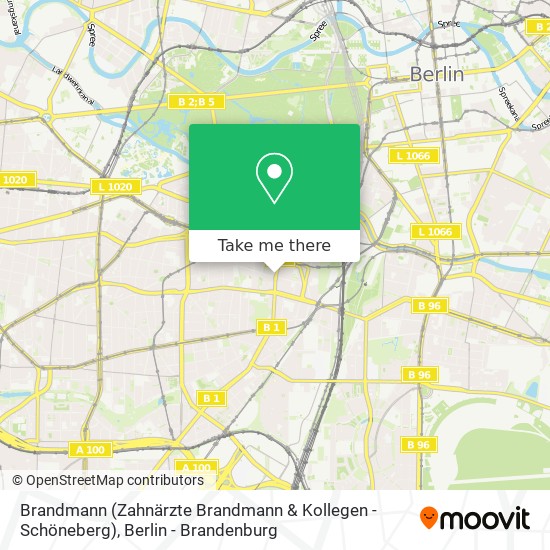 Brandmann (Zahnärzte Brandmann & Kollegen - Schöneberg) map