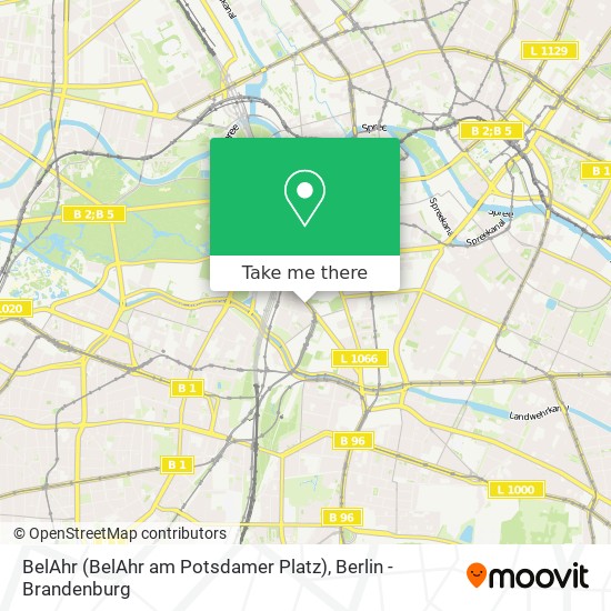 Карта BelAhr (BelAhr am Potsdamer Platz)