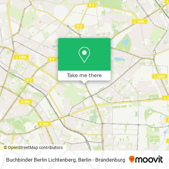 Buchbinder Berlin Lichtenberg map