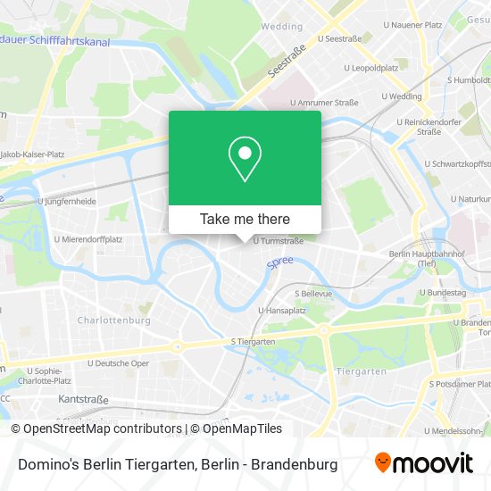 Карта Domino's Berlin Tiergarten