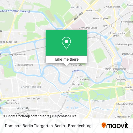 Domino's Berlin Tiergarten map