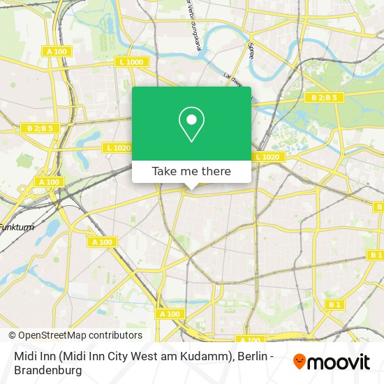 Карта Midi Inn (Midi Inn City West am Kudamm)