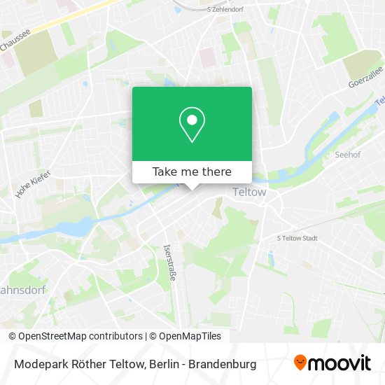 Modepark Röther Teltow map