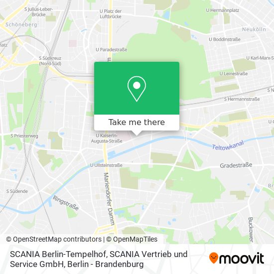 SCANIA Berlin-Tempelhof, SCANIA Vertrieb und Service GmbH map