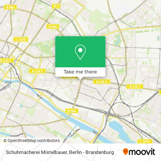 Schuhmacherei Mistelbauer map