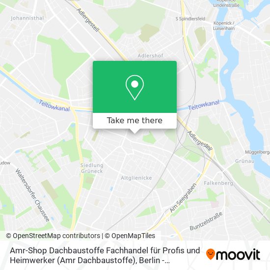 Карта Amr-Shop Dachbaustoffe Fachhandel für Profis und Heimwerker (Amr Dachbaustoffe)