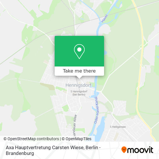 Axa Hauptvertretung Carsten Wiese map