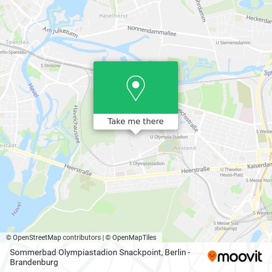 Карта Sommerbad Olympiastadion Snackpoint