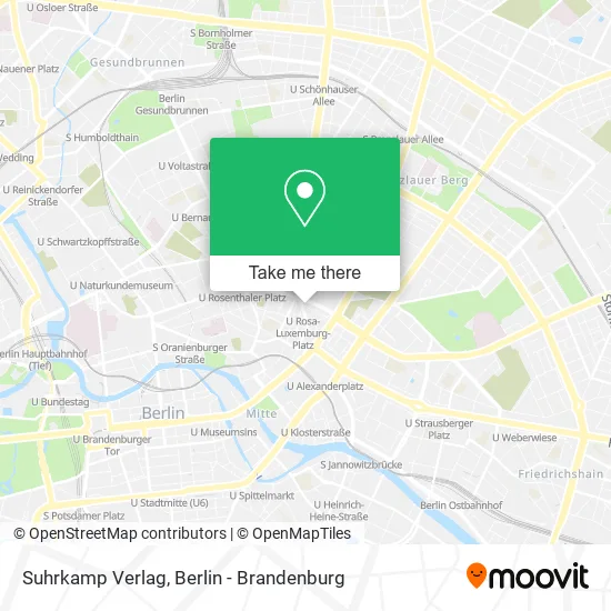 Карта Suhrkamp Verlag