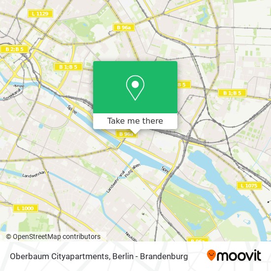 Oberbaum Cityapartments map