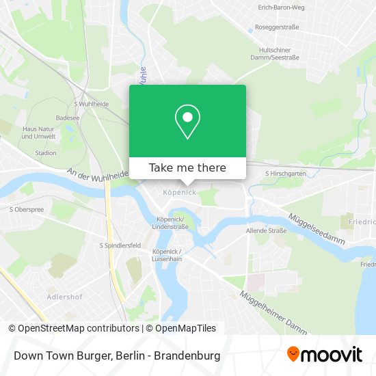 Down Town Burger map