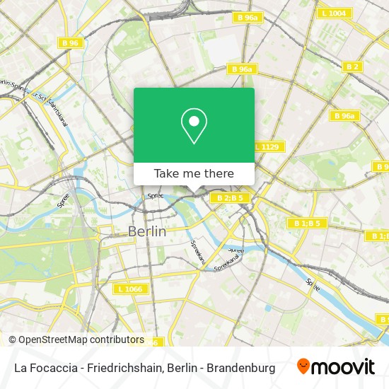 La Focaccia - Friedrichshain map