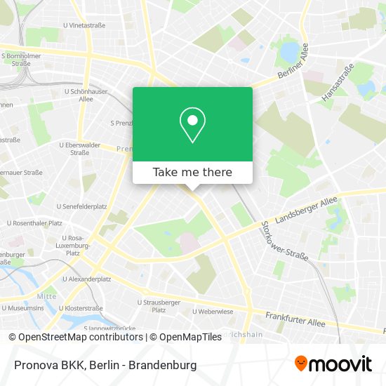 Pronova BKK map