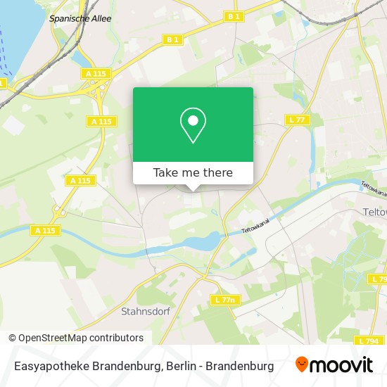 Easyapotheke Brandenburg map