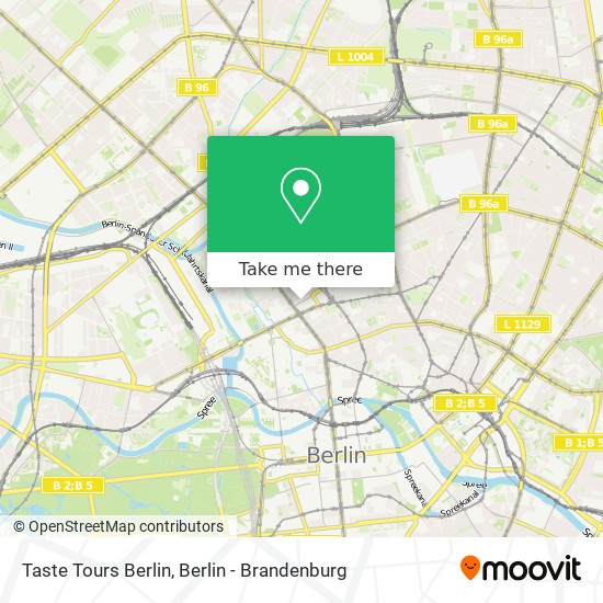 Taste Tours Berlin map