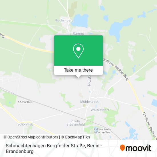 Schmachtenhagen Bergfelder Straße map