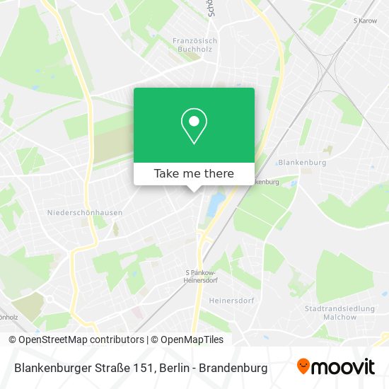 Карта Blankenburger Straße 151