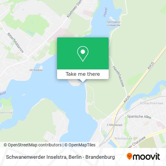 Карта Schwanenwerder Inselstra