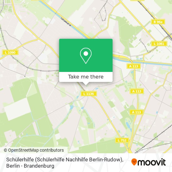 Карта Schülerhilfe (Schülerhilfe Nachhilfe Berlin-Rudow)