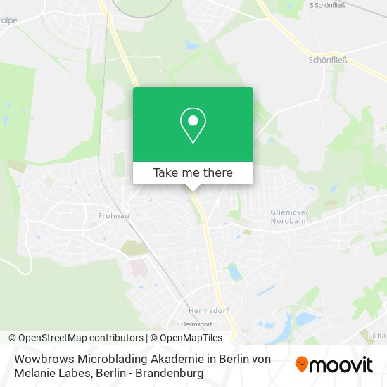 Карта Wowbrows Microblading Akademie in Berlin von Melanie Labes