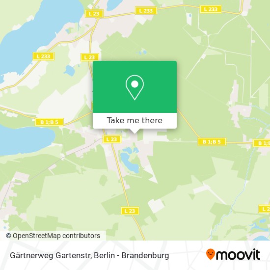 Gärtnerweg Gartenstr map