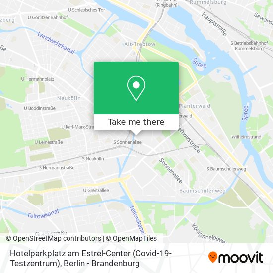 Hotelparkplatz am Estrel-Center (Covid-19-Testzentrum) map