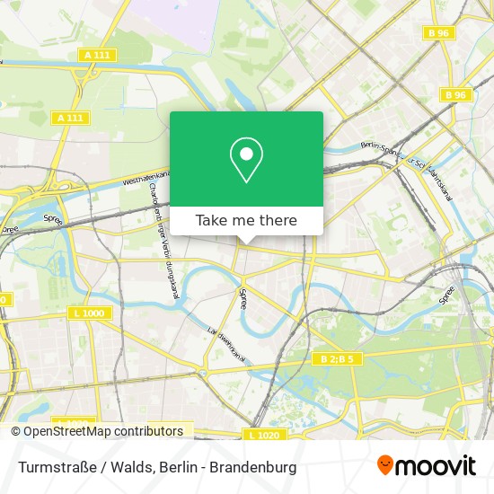Turmstraße / Walds map