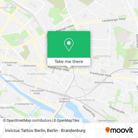 Карта Invictus Tattoo Berlin