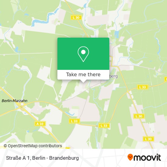 Карта Straße A 1