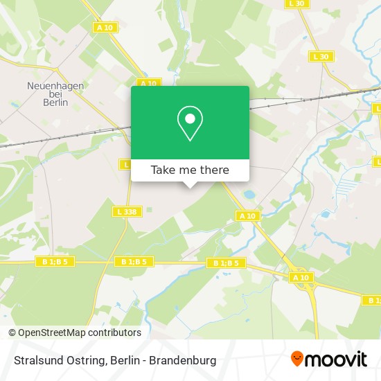 Stralsund Ostring map