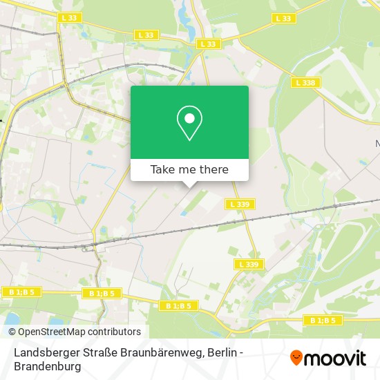 Карта Landsberger Straße Braunbärenweg
