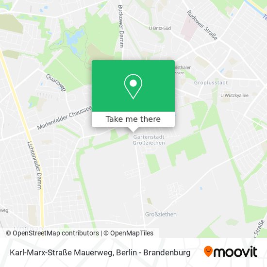 Karl-Marx-Straße Mauerweg map