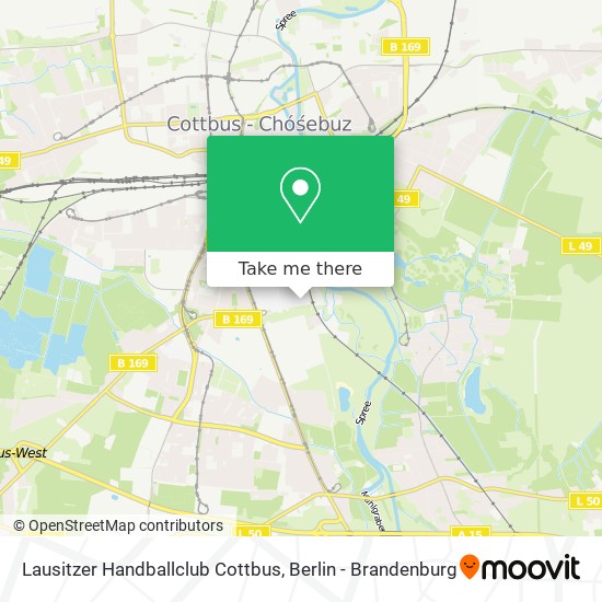 Lausitzer Handballclub Cottbus map