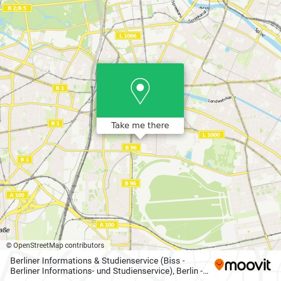 Berliner Informations & Studienservice (Biss - Berliner Informations- und Studienservice) map